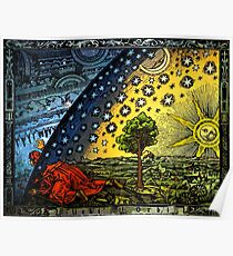 Flammarion-Gravur Poster