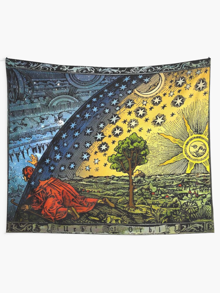 Alternate view of Flammarion Engraving Tapestry