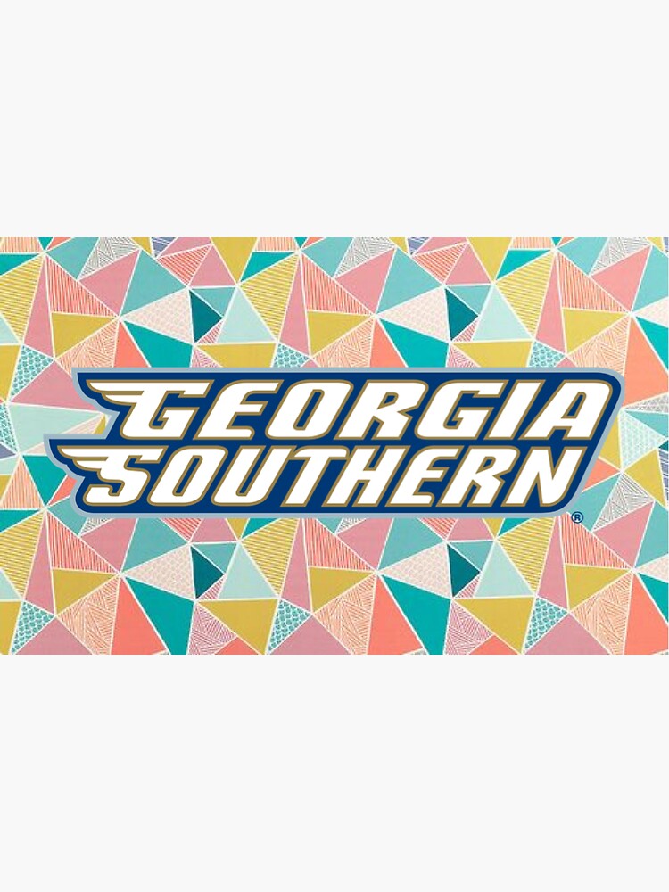 "Geometric Georgia Southern Logo" Sticker by saraellenme | Redbubble