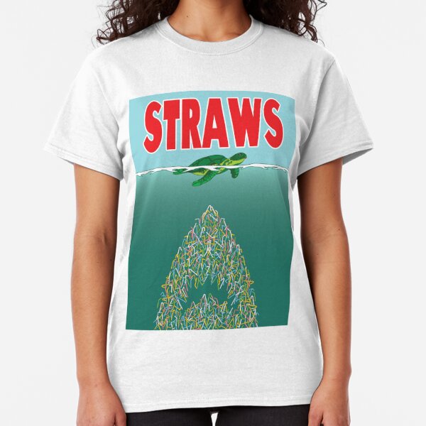 Jaws Straws T-Shirts | Redbubble