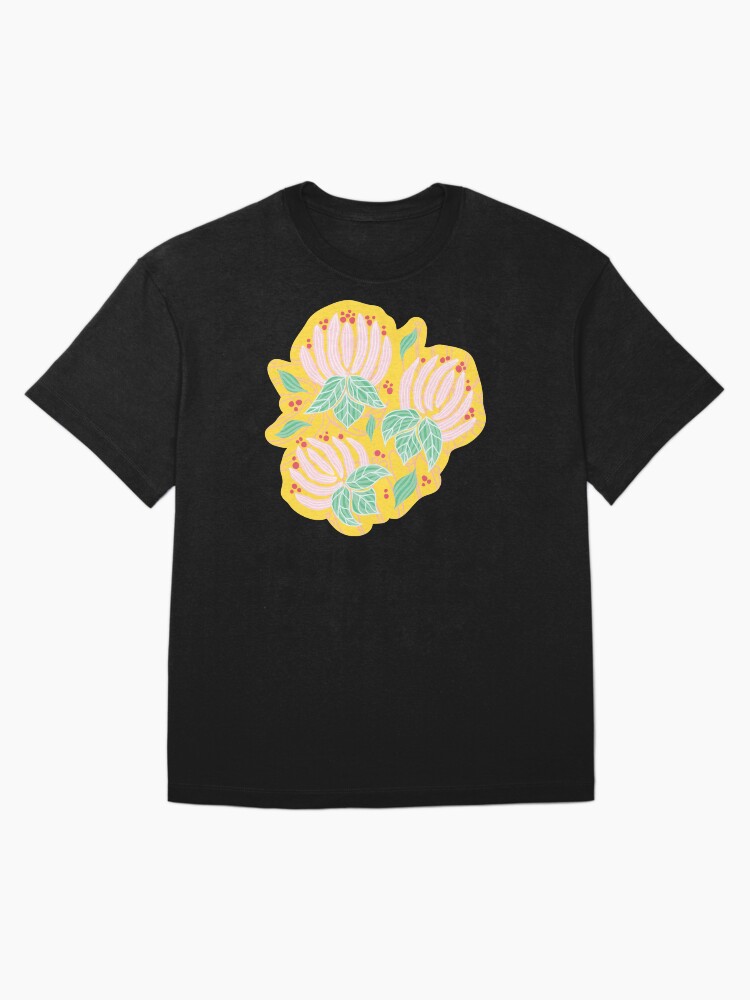 Thumbnail 3 of 7, Oversized T-Shirt, Blush Bloom Peony Lemon designed and sold by tinytenacious.