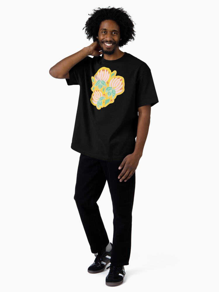 Thumbnail 4 of 7, Oversized T-Shirt, Blush Bloom Peony Lemon designed and sold by tinytenacious.