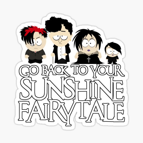 South Park Goth Kids Stickers For Sale Redbubble