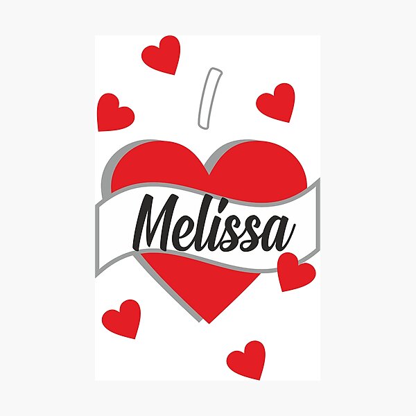 I love Melissa Photographic Print