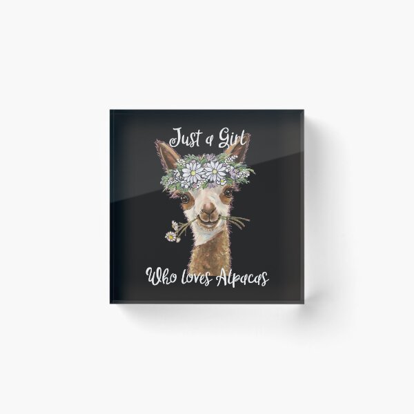 Item preview, Just a Girl Who Loves Alpacas Shirt, Just a Girl Who Loves Alpaca Gifts designed and sold by leekellerart.