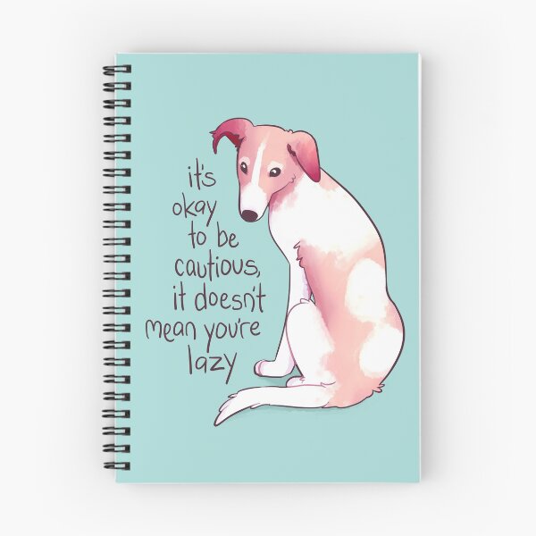 Item preview, "It's Okay to be Cautious" Encouraging Borzoi Dog designed and sold by thelatestkate.