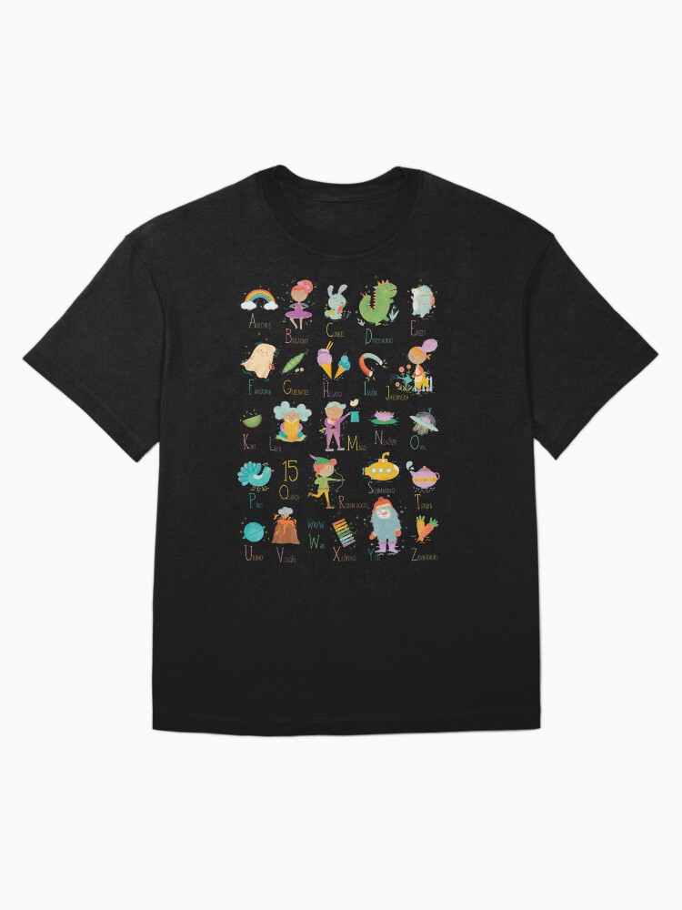Imagen 3 de 7, Camiseta oversize con la obra Alfabeto, diseñada y vendida por beabgv.