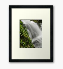 Waterfall Detail Framed Print