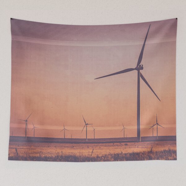 Item preview, Route 66 Road Trip - Windmills at Dawn Midpoint Adrian TX designed and sold by artcascadia.