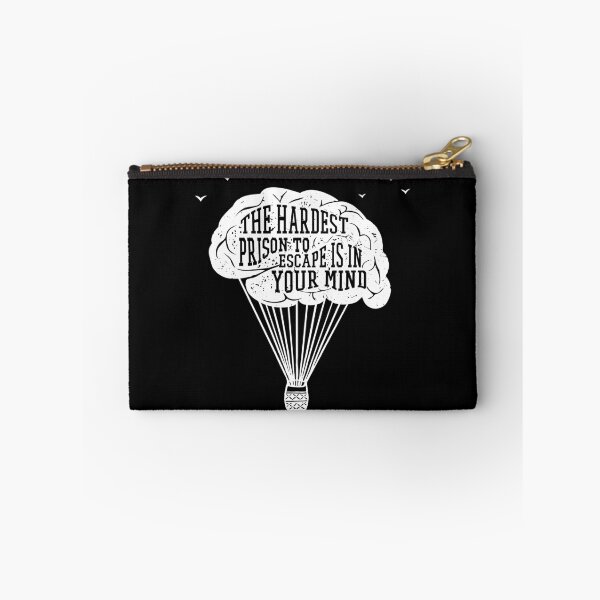 Item preview, The Hardest Prison To Escape Is In Your Mind Brain Quote designed and sold by LarkDesigns.