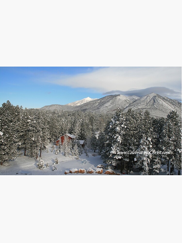 Thumbnail 6 of 6, Coffee Mug, Winter Mug with Snow, Red House - From ccnow.info designed and sold by sdawsoncc.