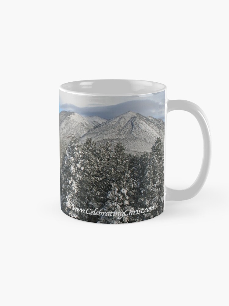Thumbnail 5 of 6, Coffee Mug, Winter Mug with Snow, Red House - From ccnow.info designed and sold by sdawsoncc.