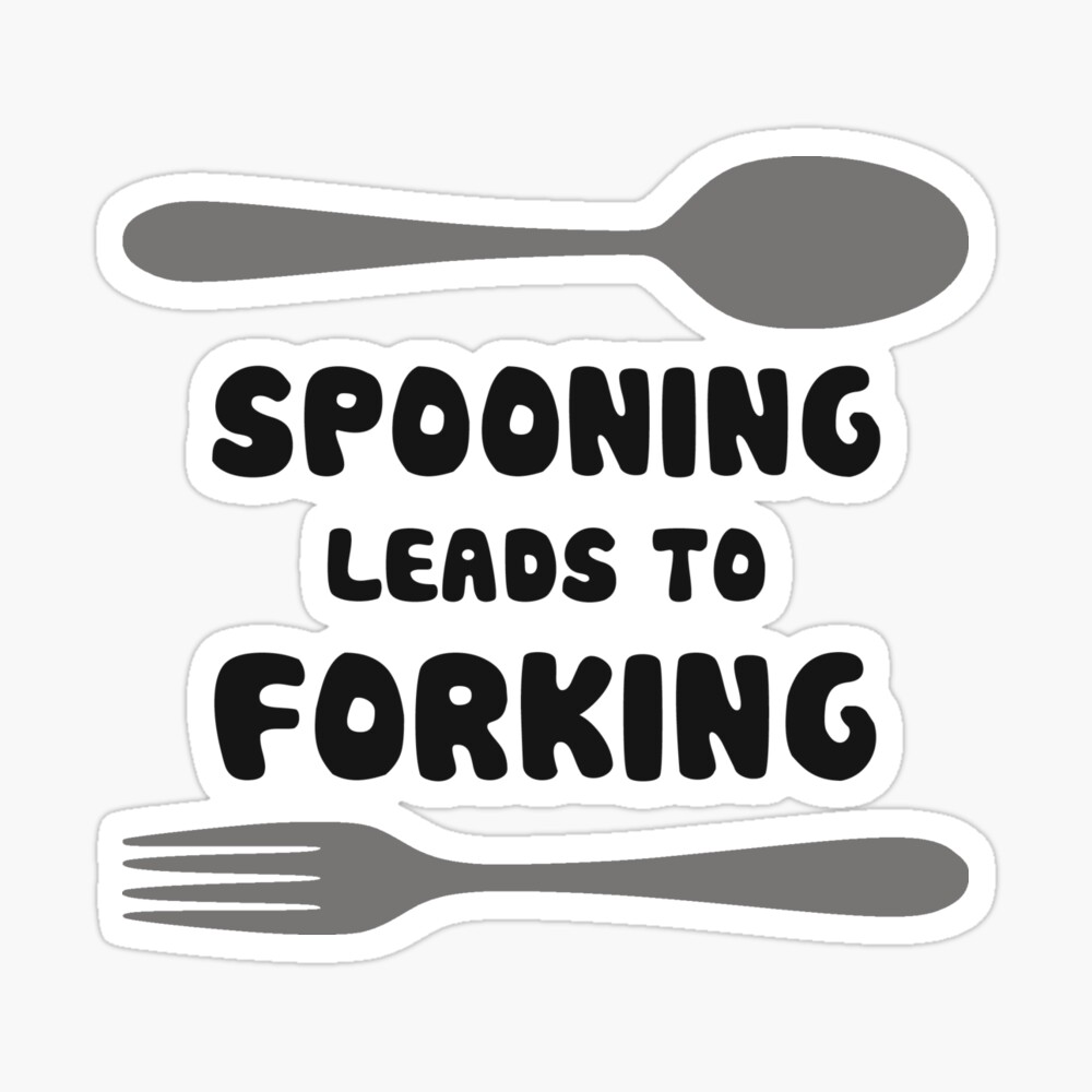 Funny Kitchen Utensil - Spooning Leads to Forking Spoon