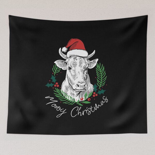 Item preview, Cow Moooy Christmas Farm Barn Bovine Country designed and sold by BUBLTEES.