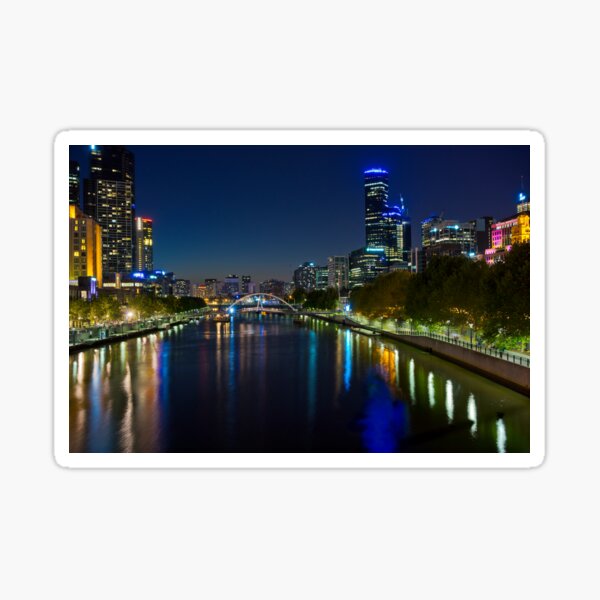 Melbourne City Skyline Sticker