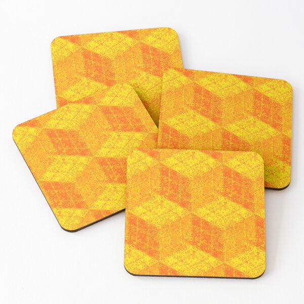 Item preview, Pointillist Fire Cubes designed and sold by weavernap.