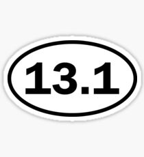 Half marathon - 13.1 - oval sticker and more Sticker