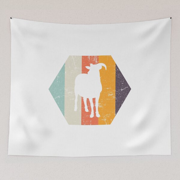 Item preview, Retro Distressed Throwback Goat designed and sold by Theodore Cory.