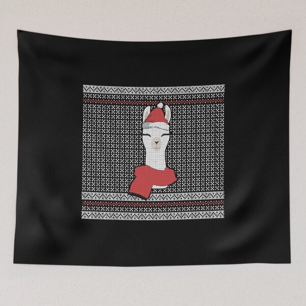 Item preview, Smiling Llama Christmas Scarf Holiday Season Gift designed and sold by BUBLTEES.