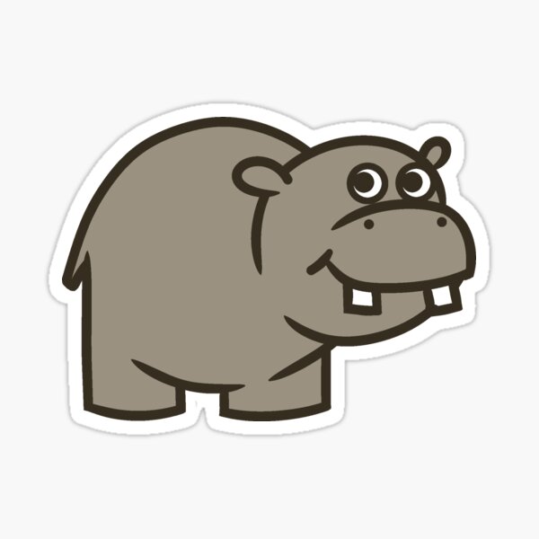 Baby Hippo Sticker