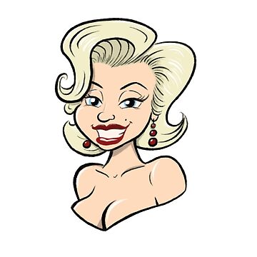 Artwork thumbnail, Marilyn cartoon by Toonabilly