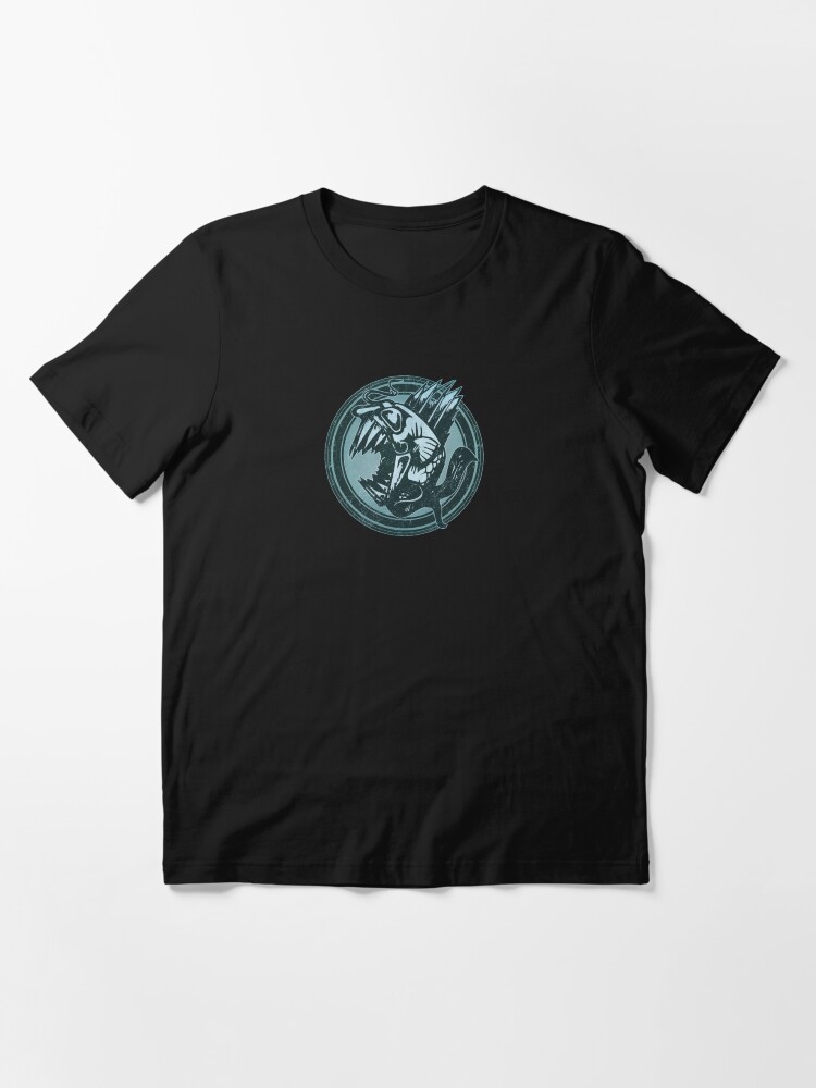 Alternate view of Wild Fish Grunge Animal Essential T-Shirt