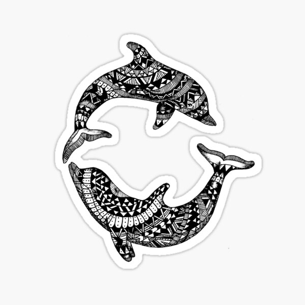 Dotwork Miami Dolphins Tattoo Idea - BlackInk