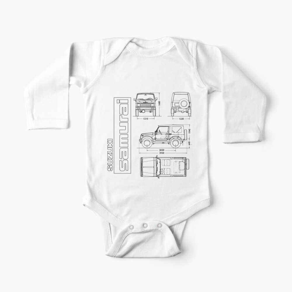 Suzuki Samurai Sj 410 Sj 413 Jimny Baby One Piece By Throwbackmotors Redbubble