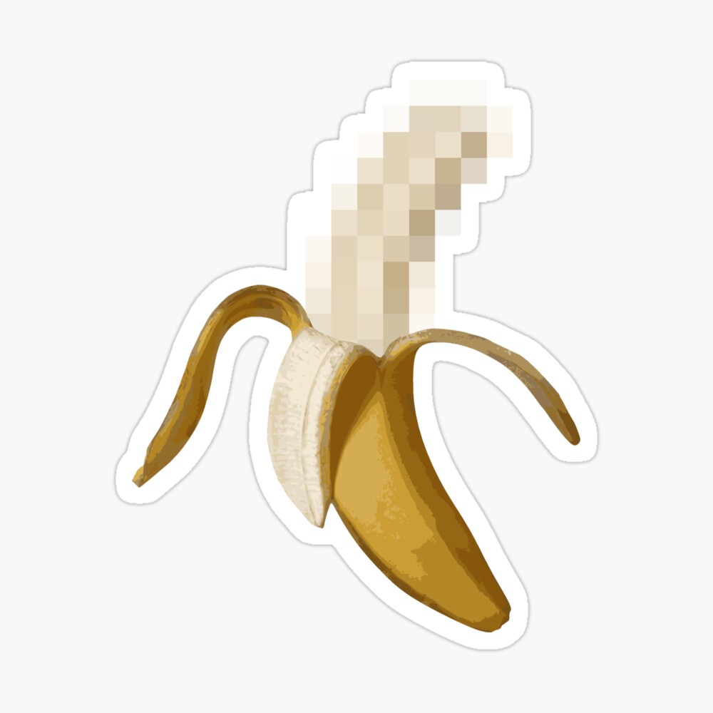 Bananas Boobs Concept Topless Female Breasts Hidden Censored