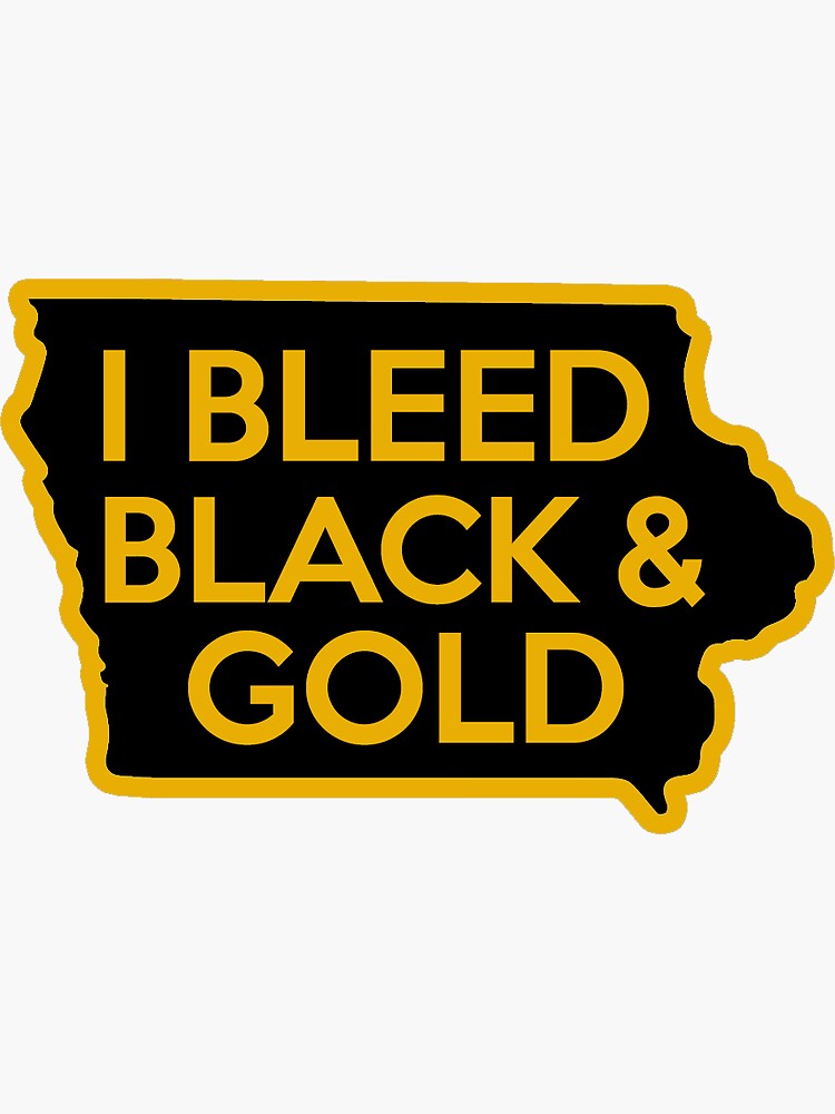 Pin on Bleed black and gold.