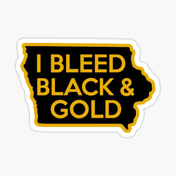 Item preview, Iowa I Bleed Black And Gold  designed and sold by Mind of State.