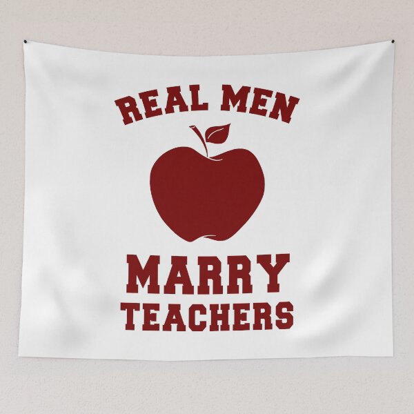 Item preview, Real Men Marry Teachers designed and sold by findgreatshirts.