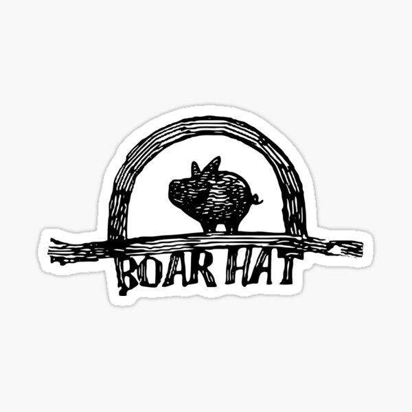 El logo de Boarhat Bar Pegatina