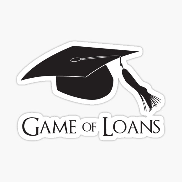 Game of College Graduation Loans Sticker