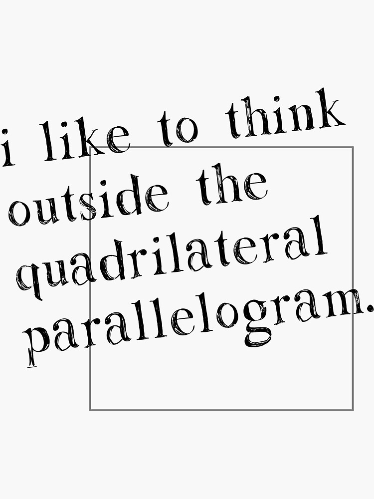 Thumbnail 3 of 3, Sticker, I Like To Think Outside The Box designed and sold by TheShirtYurt.