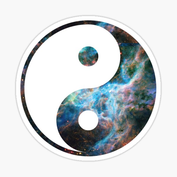 Tarantula Nebula | Yin and Yang Symbol Sticker