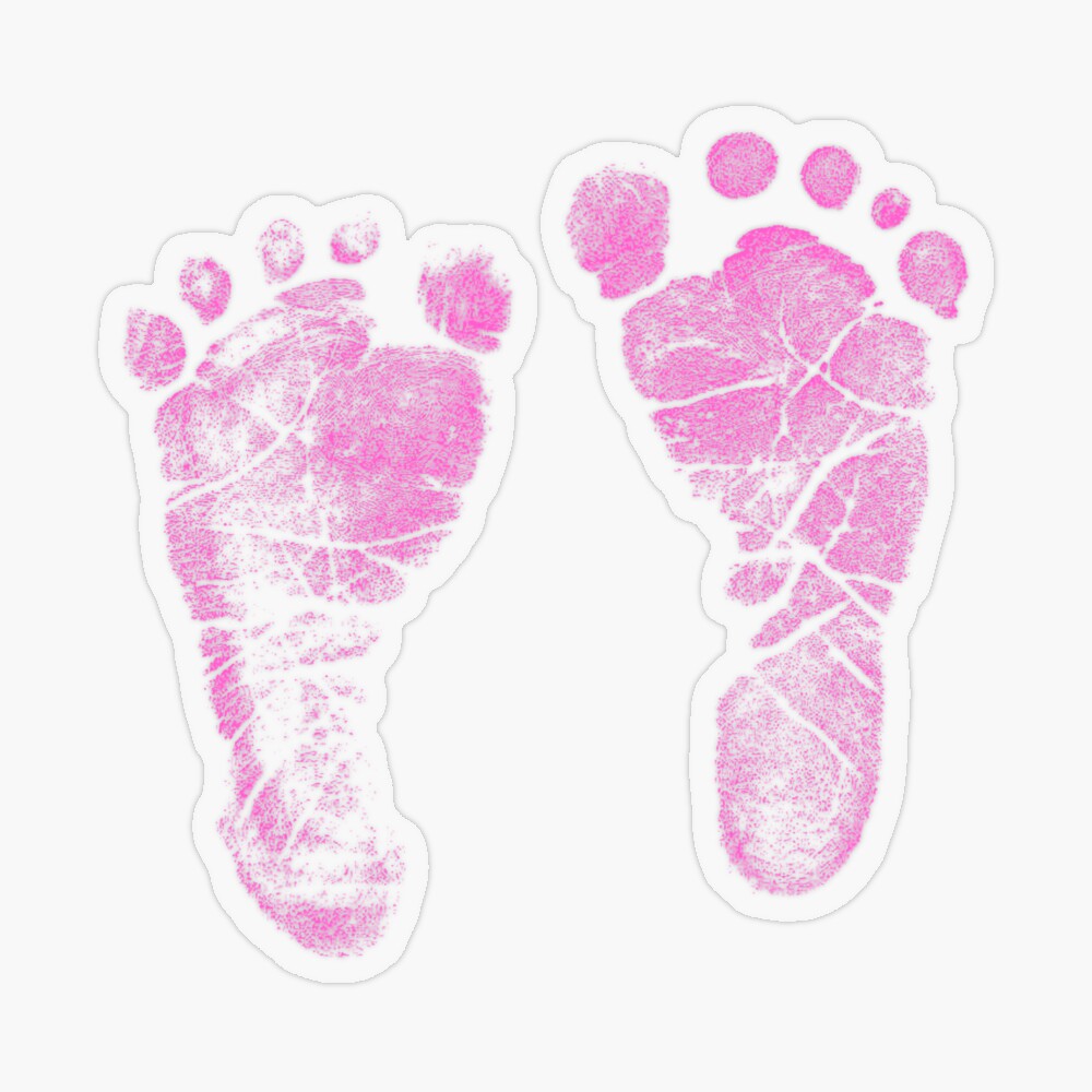 Baby Footprint Set  pink – MybabyboxShop