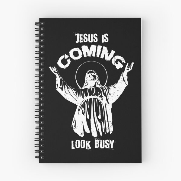 Item preview, Jesus Is Coming Look Busy Christus Funny Easter Resurrection God Savior Bible Humor Gift Idea (white version) designed and sold by SimonGs.