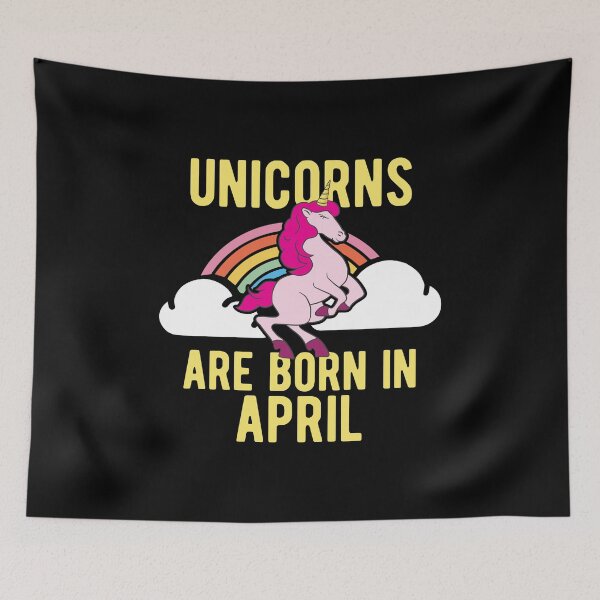 Item preview, Unicorns Are Born In April Shirt Birthday Month Gift Tee designed and sold by haselshirt.