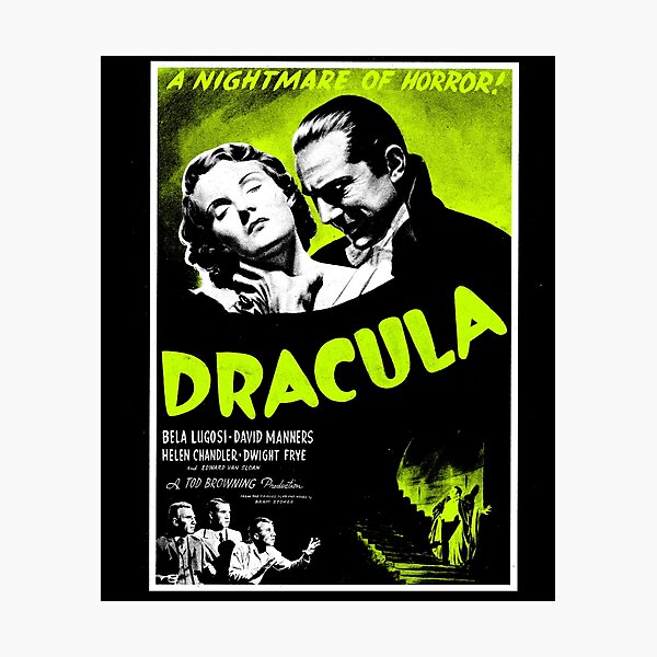 Item preview, Dracula Lugosi Horror Movie Poster Vampire designed and sold by AlteregoShop.