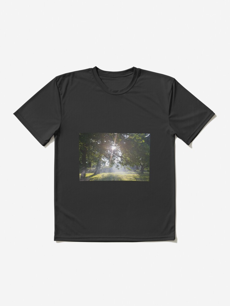 Alternate view of M.I. #11 |☼| Smoky Tree Sun Rays - Landscape Shot (Pearson Park) Active T-Shirt