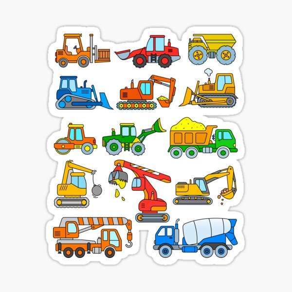 ATLAS Aufkleber satz Sticker set bagger excavator baumaschine WEISS WHITE 