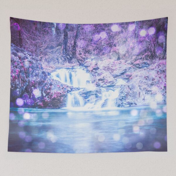 Item preview, Waterfall - Nature Water Magical Blue Waterfall designed and sold by artcascadia.