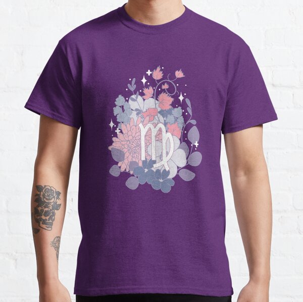 Virgo Flowers - PURPLE Classic T-Shirt