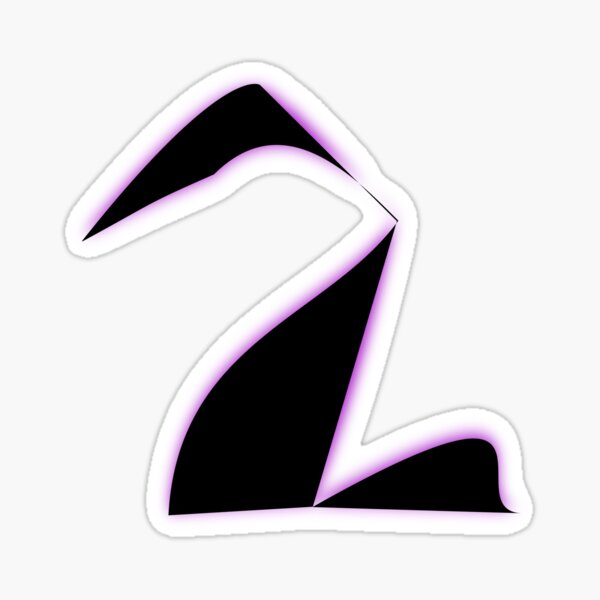 Black Purple Swan. Sticker
