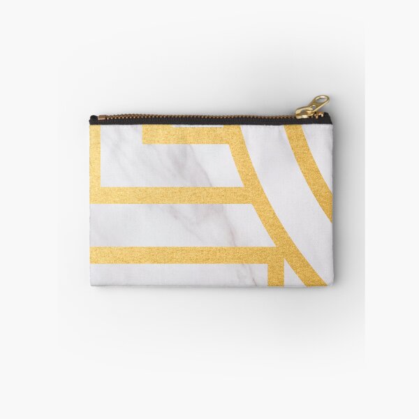 Aperçu de l'œuvre Géométrie Bold Lines Gold Marble créée et vendue par Alpha-design.
