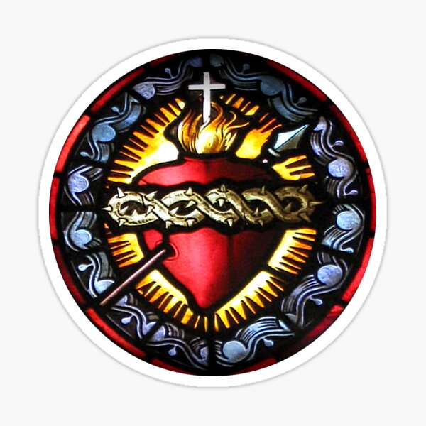 Item preview, Stain Glass Sacred Heart 2 designed and sold by BadBehaviour.