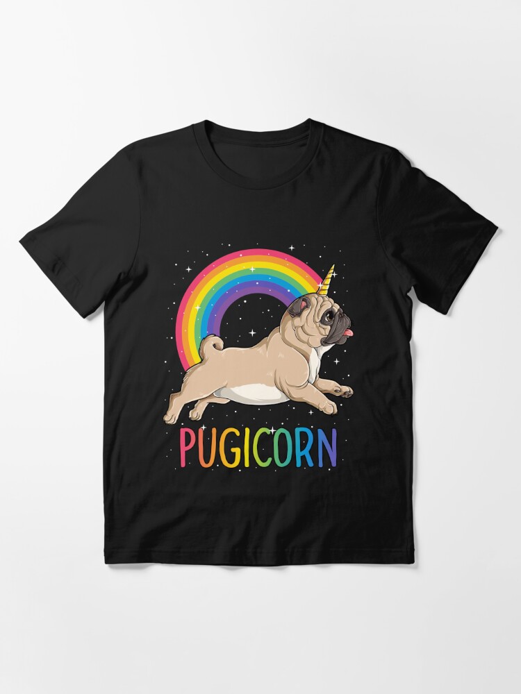 Pugicorn Pug Unicorn T shirt Kids Women Space Galaxy Rainbow Essential  T-Shirt for Sale by LiqueGifts