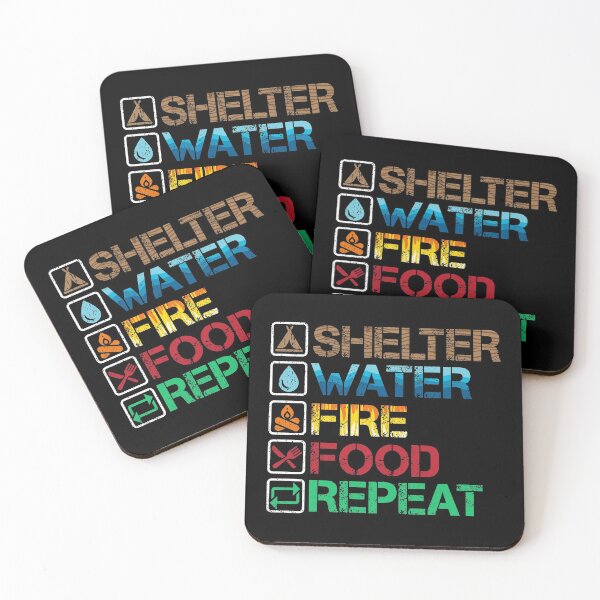 Item preview, Rules of Survival - Shelter Water Fire Food designed and sold by LatinAmericaFocus.