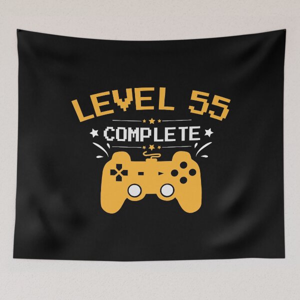 Item preview, Gamer Shirt Level 55 Complete Gaming Birthday Gift Tee designed and sold by haselshirt.